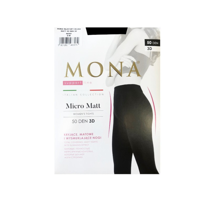 Dámske pančuchové nohavice Mona Micro Matt 50 deň 3D 2-4