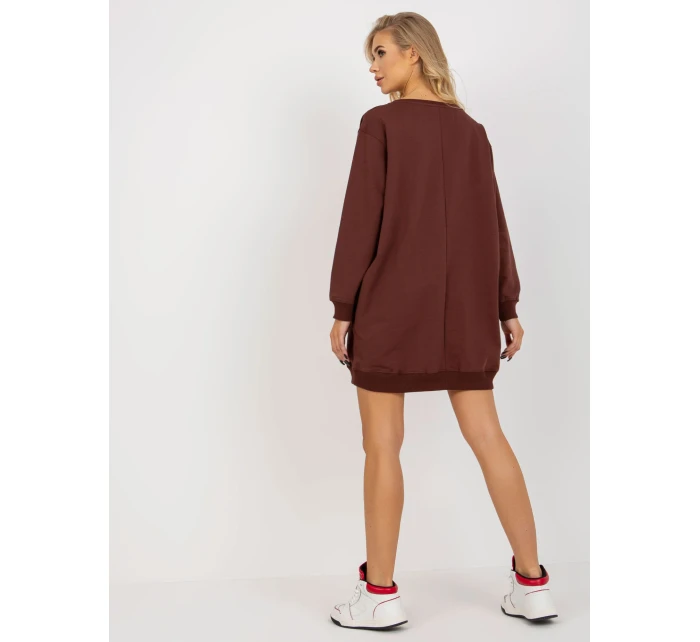 Mikina VI BL 3192.23P tmavo hnedá