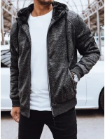 Pánská rozepínací zateplená mikina tmavě šedá Dstreet model 21970392 - FashionStreet