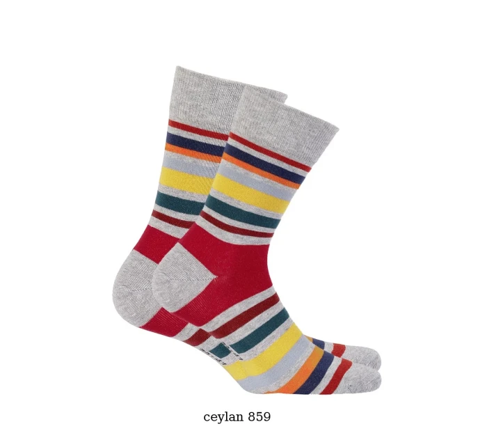 Pánske ponožky Wola Perfect Man vzorované W 94N03 Casual