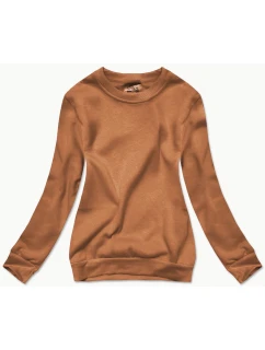 Dámska mikina toffi so sťahovacím lemom (W01-157)