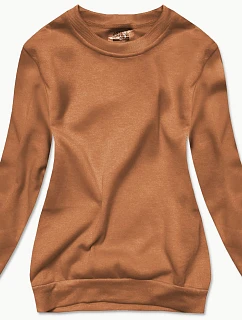 Dámská tepláková mikina v barvě se stahovacími lemy model 21466543 - J.STYLE