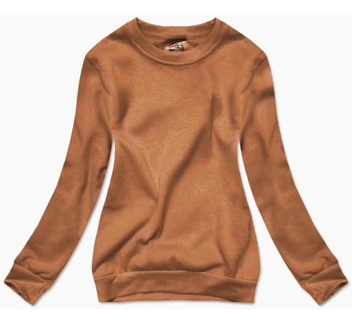 Dámska mikina toffi so sťahovacím lemom (W01-157)