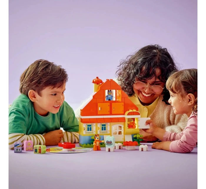 LEGO DUPLO Bluey 10459 Modrý rodinný domček s pamäťovou hrou