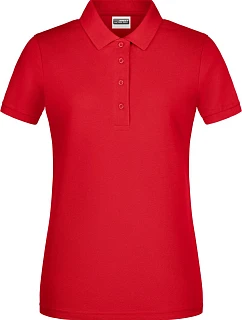 Daiber 8009 Dámske polo tričko z bio bavlny 02.8009 červené