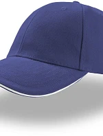 Atlantis Headwear Liberty Sandwich 6-panelová čiapka „Liberty Sandwich“ 33.0005 kráľovská modrá/biela