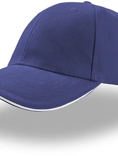 Atlantis Headwear Liberty Sandwich 6-panelová čiapka „Liberty Sandwich“ 33.0005 kráľovská modrá/biela