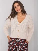 Dámský svetr model 16226337 béžový - FPrice