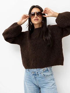 Sweter PM SW model 22334135 ciemny brązowy - FPrice