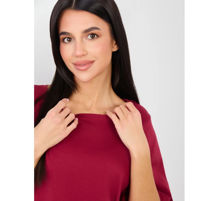 T shirt RV TS model 21888959 bordowy - FPrice