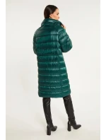 Dámsky páperový kabát s prešívaním Bottle 230-009 Dark Green - Monnari