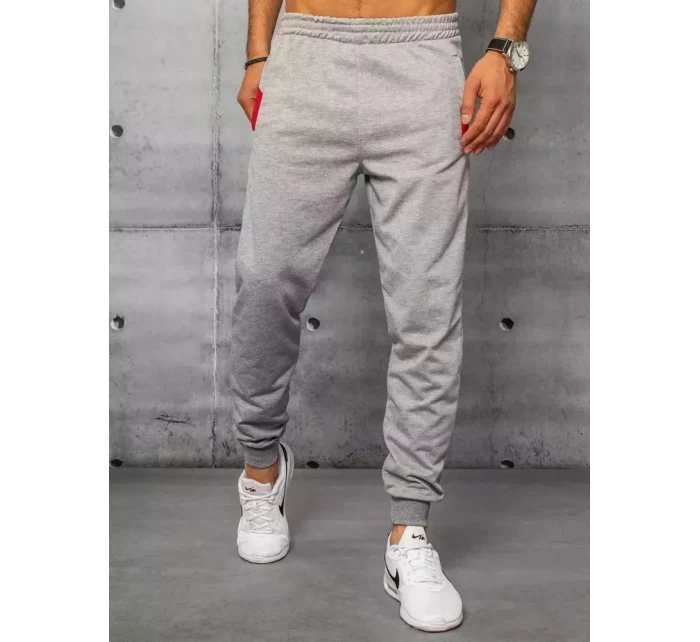 Pánské světle šedé teplákové kalhoty Dstreet model 21963055 - FashionStreet Pánské světle šedé teplákové kalhoty Dstreet model 21963055 - FashionStreet