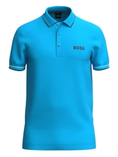 Polokošeľa BOSS Paul Pro Turquoise/Aqua slim fit tyrkysová (50506203-442)