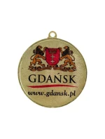 Zlatá medaila s priestorom pre emblém 25 mm - oceľová medaila s potlačou luxor jet