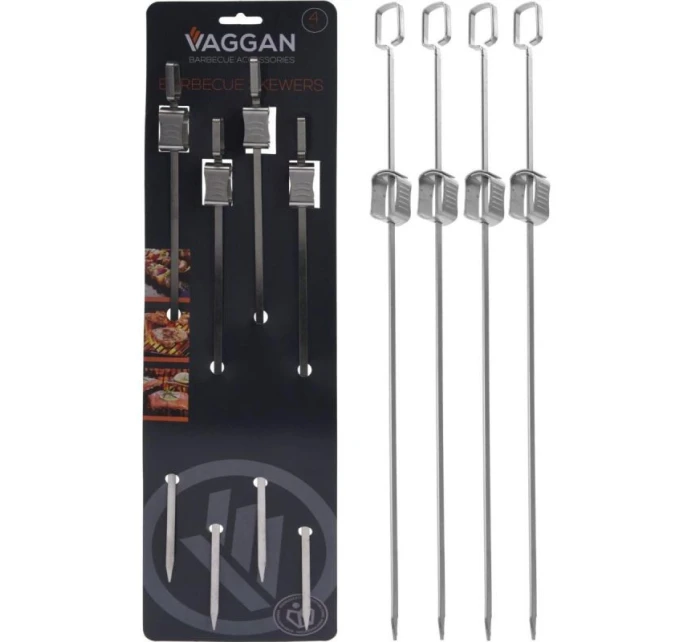 ŠPAJLE NA ŠPÍZY 4KS DĹŽKA 40,5CM NEREZOVÁ OCEĽ