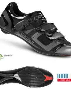 CRONO cestná obuv CR-3 black 43 nylon
