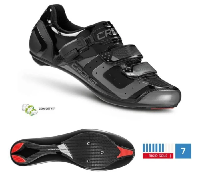 CRONO cestná obuv CR-3 black 43 nylon