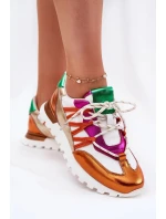 Dámske kožené poltopánky Artiker - viacfarebné