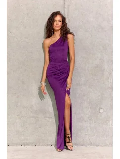 Dámské společenské šaty tmavě fialová  Roco Fashion model 18497195 - FLIKE