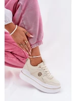 Dámské Sportovní Boty Na Platformě Béžové model 21687804 - Boto