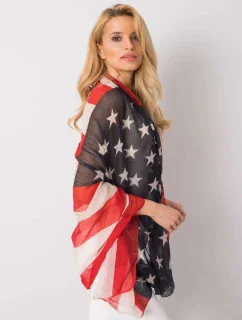 Dámský šátek AT CH S model 17338794 tmavě modrý a červený - FPrice