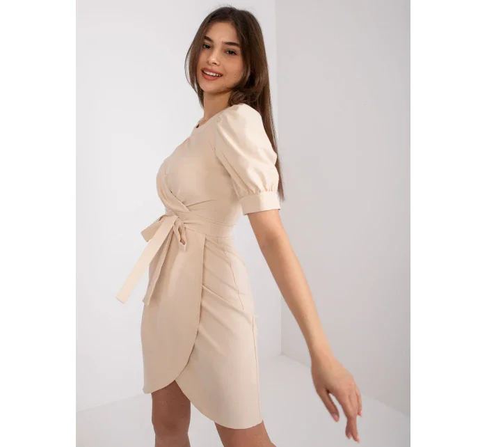 Šaty LK SK model 17404325 světle béžová - FPrice