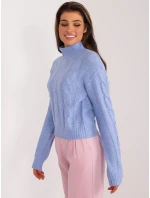 Sweter TW SW model 19525760 niebieski - FPrice Sweter TW SW model 19525760 niebieski - FPrice