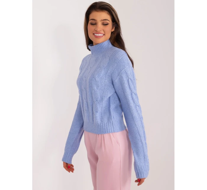 Sweter TW SW model 19525760 niebieski - FPrice Sweter TW SW model 19525760 niebieski - FPrice