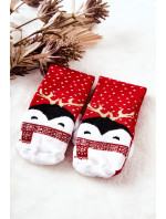 Vianočné ponožky Penguin Red