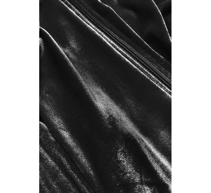 Čierny dámsky velúrový dres (81224)