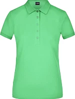 Daiber JN 709 Dámske elastické polo tričko z piké 02.0709 limetkovozelené