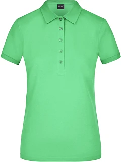 Daiber JN 709 Dámske elastické polo tričko z piké 02.0709 limetkovozelené
