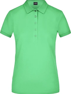 Daiber JN 709 Dámske elastické polo tričko z piké 02.0709 limetkovozelené