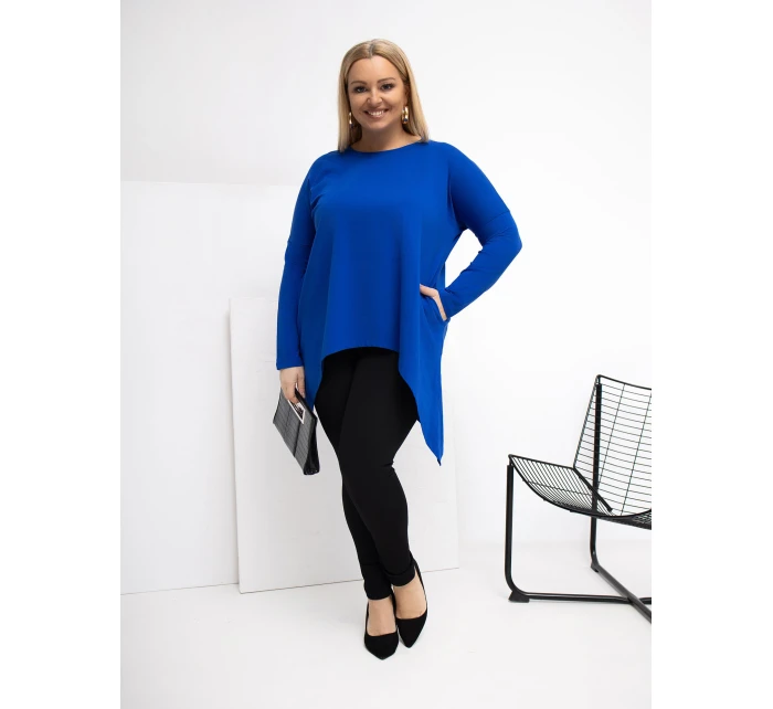 Blúzka RV BZ 5031.06X kobaltovo modrá