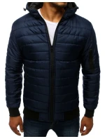 Pánska prešívaná bunda bomber tmavomodrá TX2228 Pánska prešívaná bunda bomber tmavomodrá TX2228