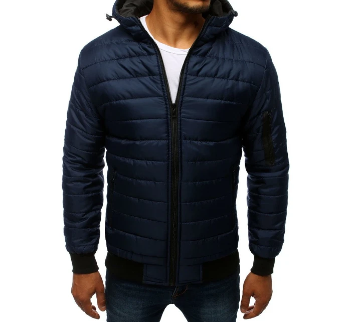 Pánska prešívaná bunda bomber tmavomodrá TX2228 Pánska prešívaná bunda bomber tmavomodrá TX2228