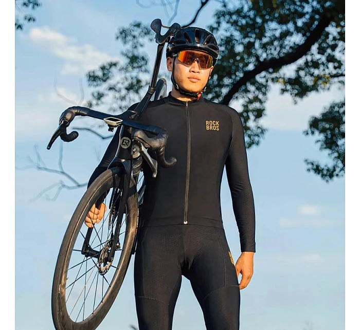 Rockbros YDWT020 Cyklistická bunda Diamond jeseň/zima veľkosť M - čierna