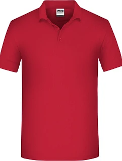 JN Pánské pracovní bio piqué polo 02.0 red model 22414421 - Daiber
