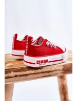 Dětské látkové tenisky BIG STAR model 21594786 červená - Big Star Shoes Dětské látkové tenisky BIG STAR model 21594786 červená - Big Star Shoes