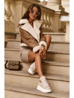 Trampki Damskie Wysokie Na Suwak Lemar Beżowe Katerin Trampki Damskie Wysokie Na Suwak Lemar Beżowe Katerin