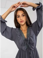 Šaty TW SK BI grafit model 21264342 - FPrice Šaty TW SK BI grafit model 21264342 - FPrice