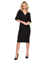 model 17819972 Zavinovací šaty s rukávy královská modř - Makover