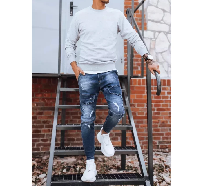 Pánske modré džínsy FashionStreet UX3281