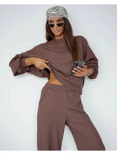 Dámský komplet s  v barvě cappuccino mikina a kalhoty model 21470478 - Moon