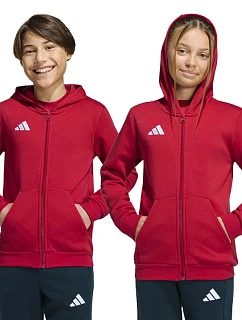 Dětská mikina Entrada 26 Full Zip Hoodie červená model 22054062 - ADIDAS