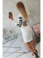 model 18742323 bílé šaty - K-Fashion