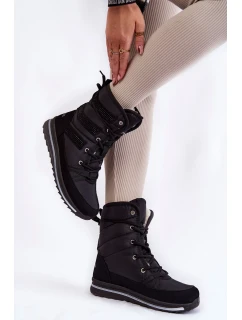 Dámské šněrovací boty do sněhu Progress model 21602444 Černé - Boto