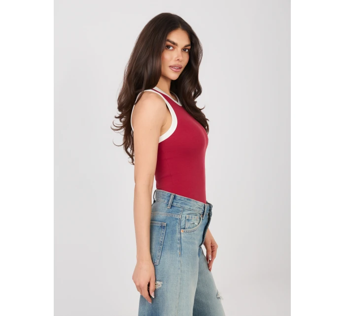 Top model 22024830 ciemny czerwony - FPrice