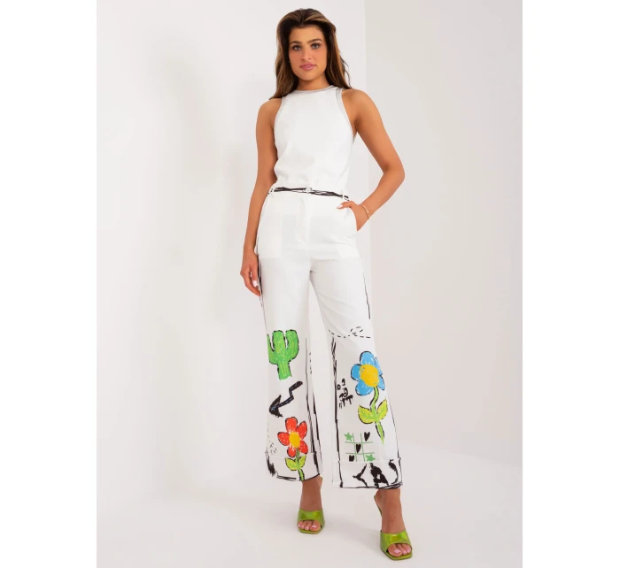 Spodnie DHJ SP model 20113124 ecru - FPrice Spodnie DHJ SP model 20113124 ecru - FPrice