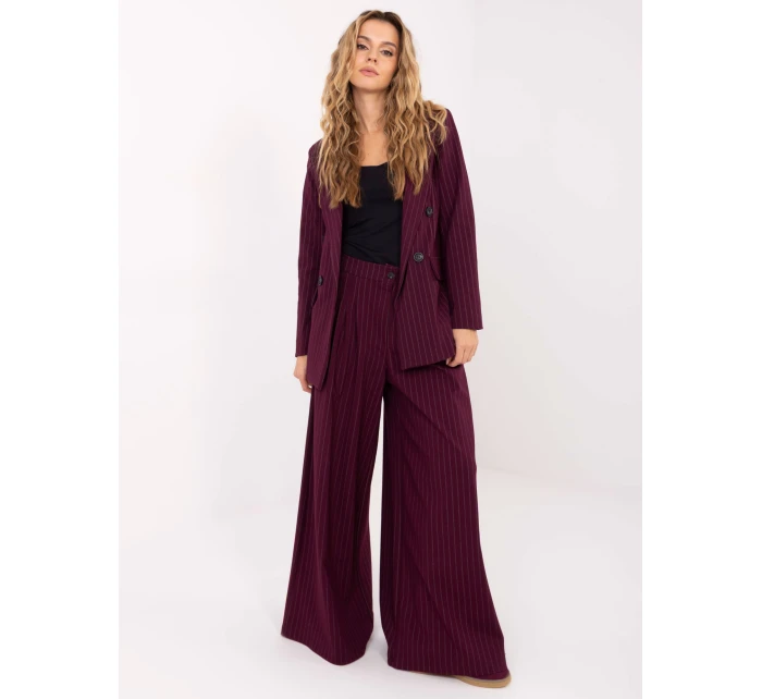 Spodnie IT SP model 21757241 bordowy - FPrice